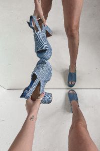 Down For The Denim Platform Heels sold by Amazing Lace