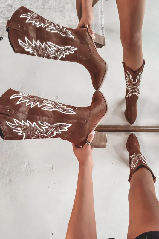 MIA Taley Brown Western Boot sold by Amazing Lace