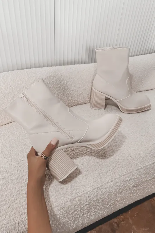 MIA Odie Platform Boot Bone White sold by Amazing Lace
