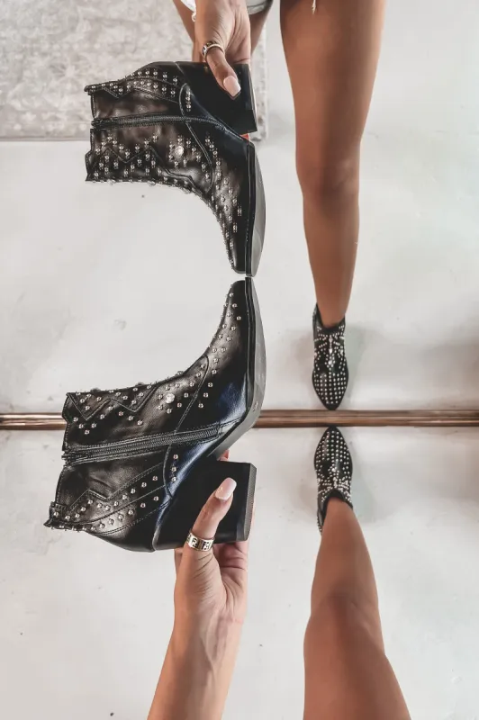 MATISSE Aster Black Studded Bootie sold by Amazing Lace