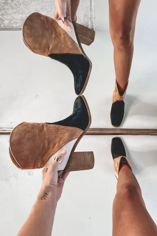 Seasons Change Suede Pointed Toe Booties sold by Amazing Lace