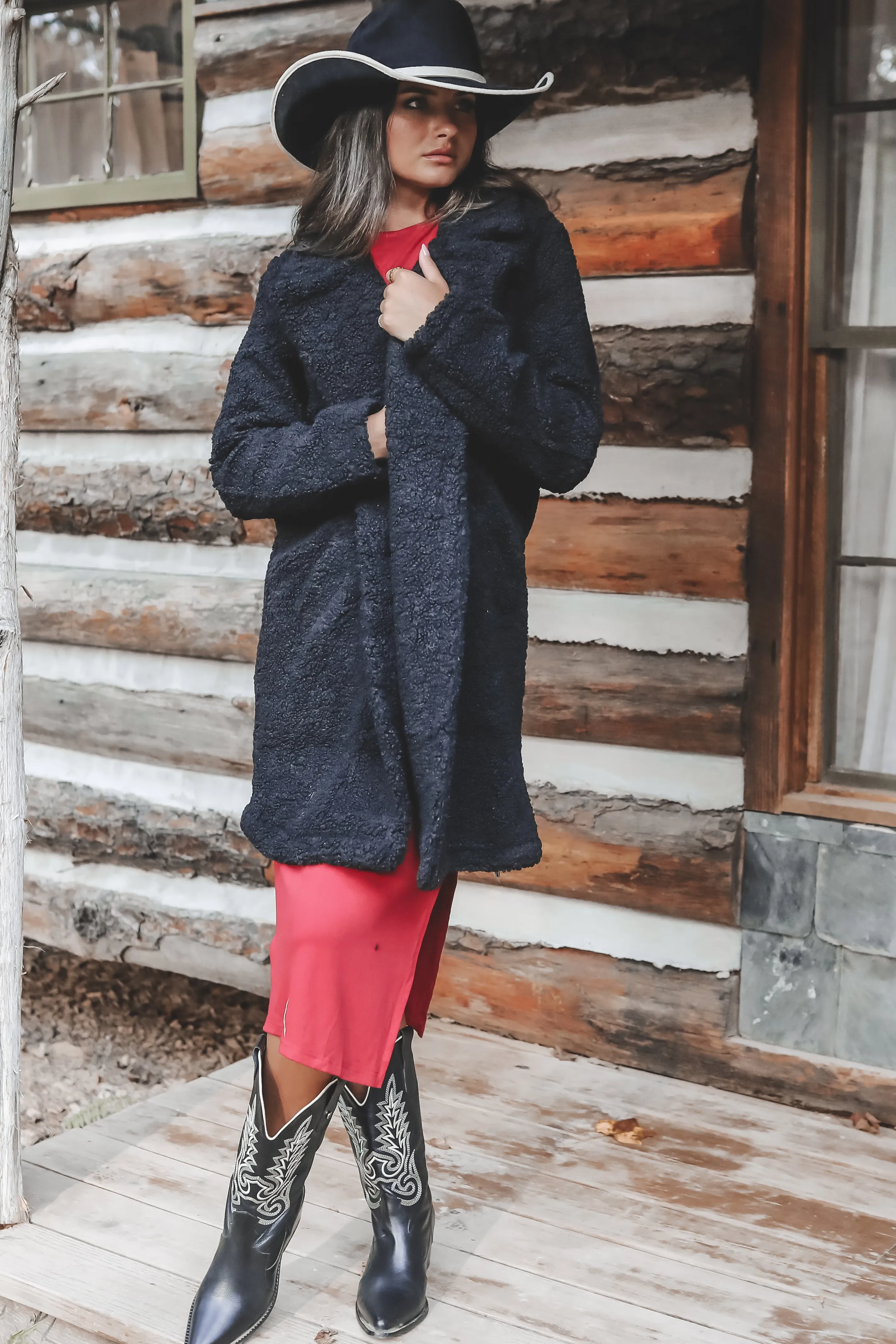 HOLIDAY DEAL ❄️ Feeling Fierce Faux Fur Long Teddy Coat sold by Amazing Lace product image thumbnail 4