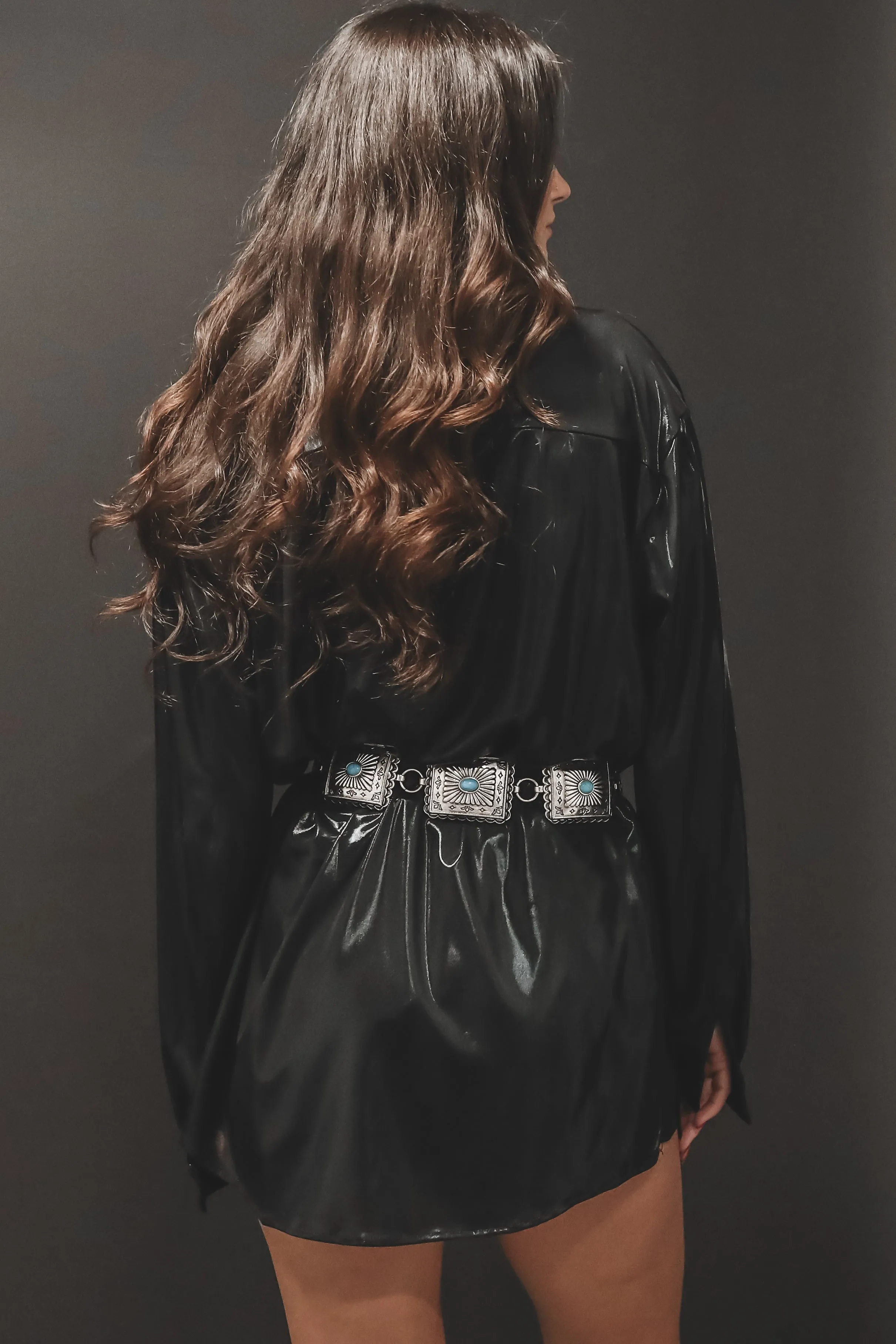 Giving Beverly Hills Liquid Button Up Romper Dress sold by Amazing Lace product image thumbnail 4