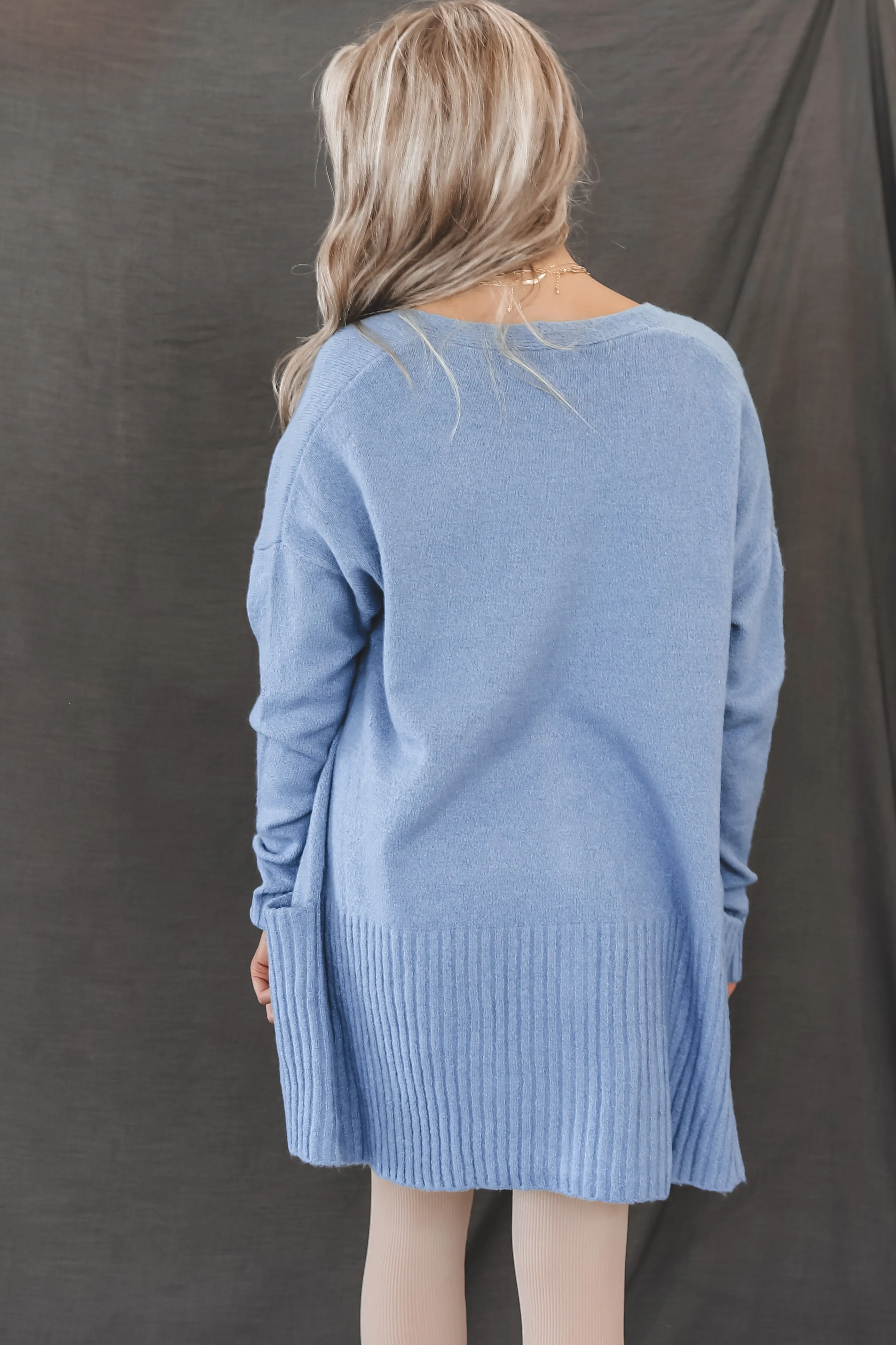 No Blues Here Knit Blue Cardigan sold by Amazing Lace product image thumbnail 2