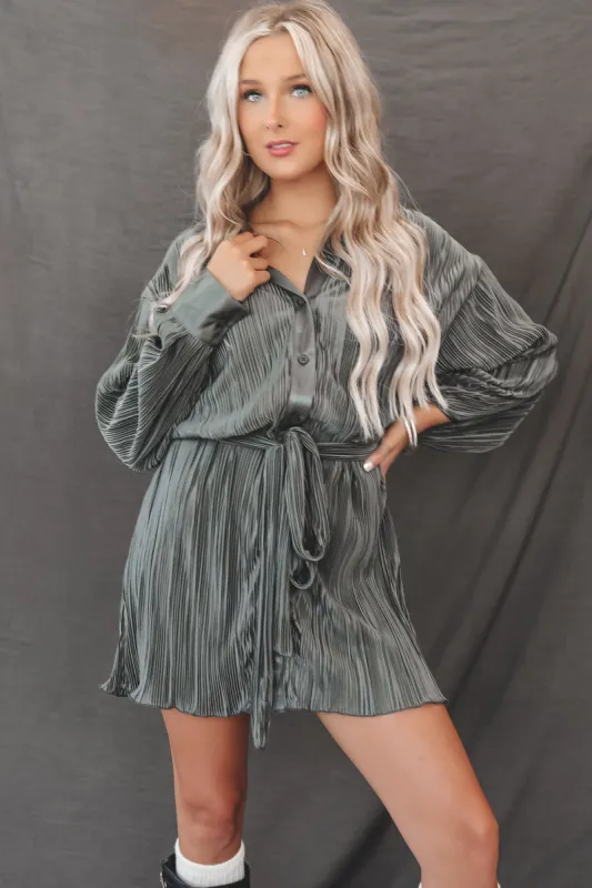 Out And About Button Up Collard Shirt Dress sold by Amazing Lace