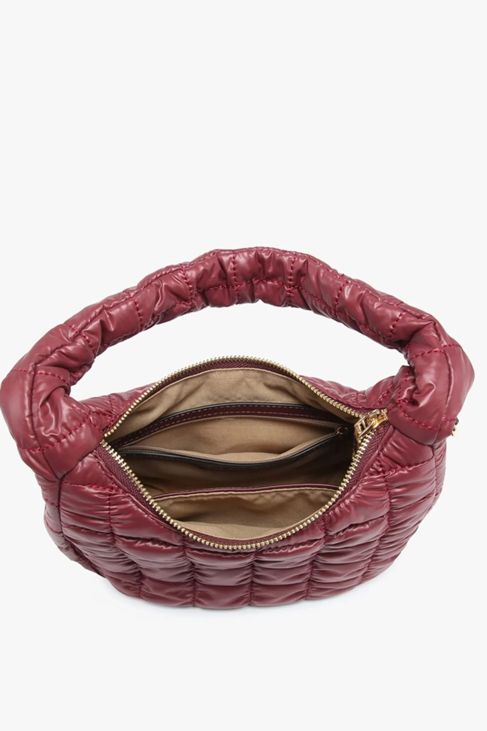DEAL Hot To Go Burgundy Puff Tote Shoulder Bag sold by Amazing Lace product image thumbnail 2