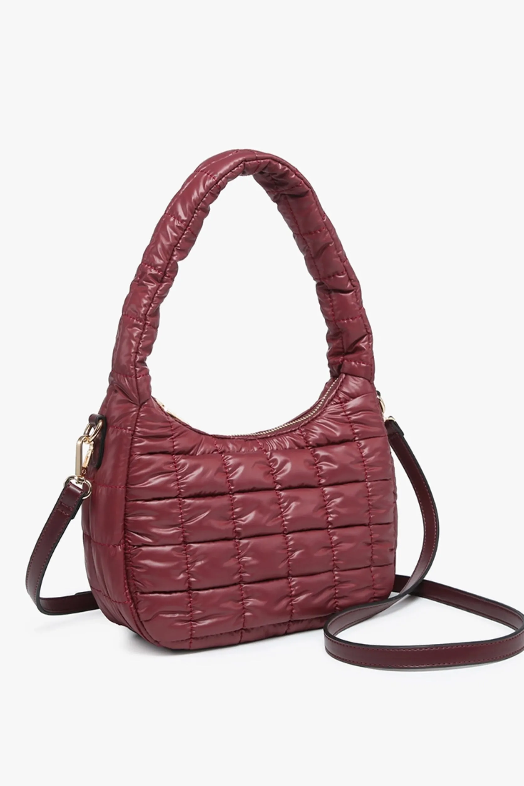 DEAL Hot To Go Burgundy Puff Tote Shoulder Bag sold by Amazing Lace product image thumbnail 3
