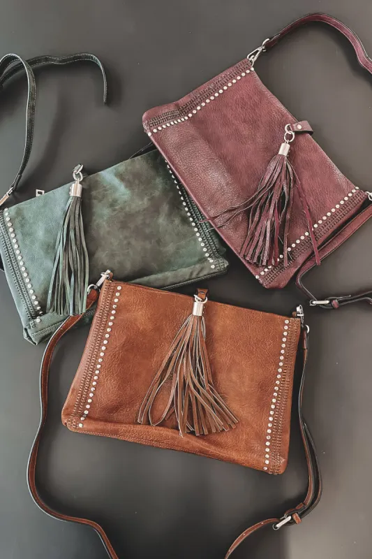 HOLIDAY DEAL ❄️ Oh So Chic Vegan Leather Crossbody Bag sold by Amazing Lace