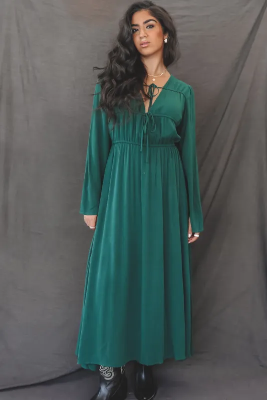 Cool Calm And Looking Good Hunter Green Maxi Dress sold by Amazing Lace