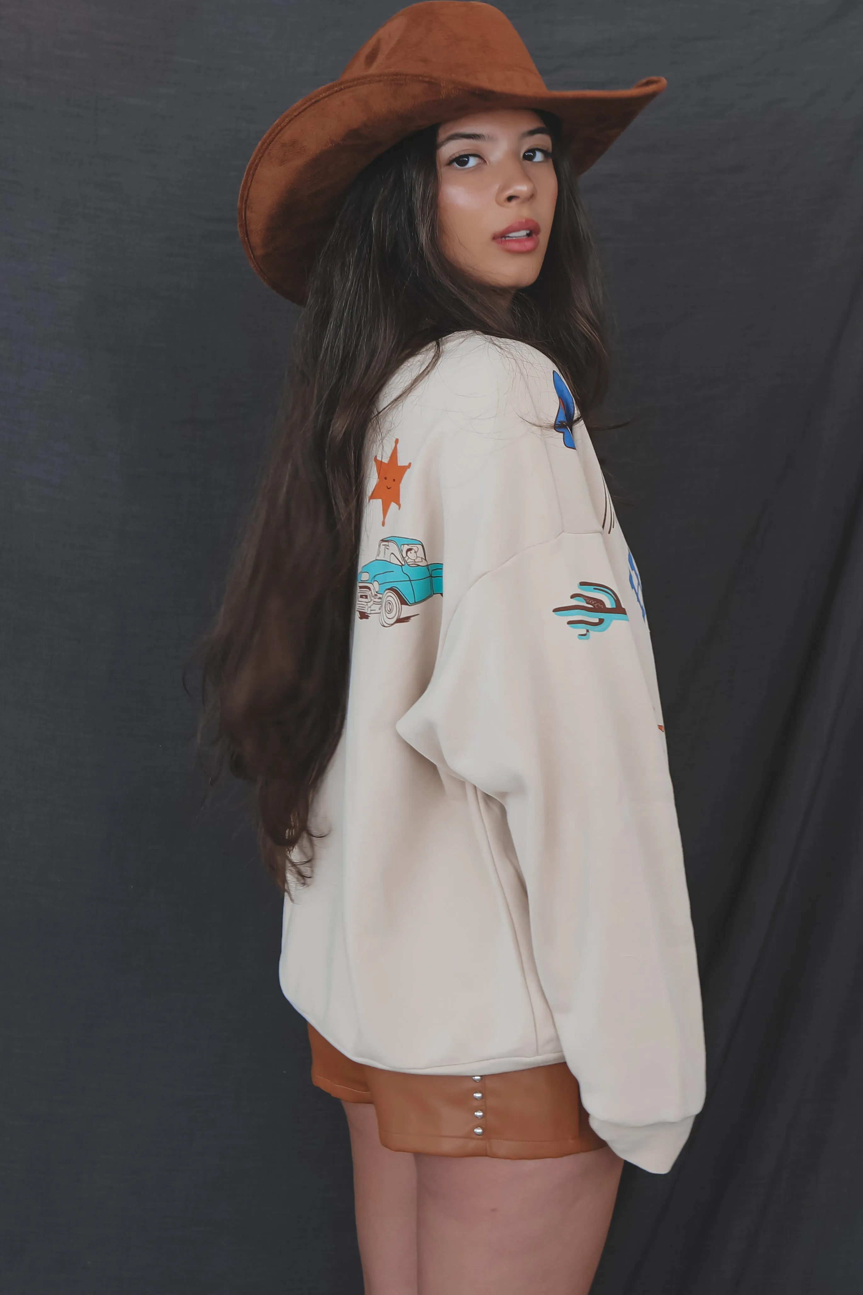 Howdy Babes Graphic Western Pullover sold by Amazing Lace product image thumbnail 5