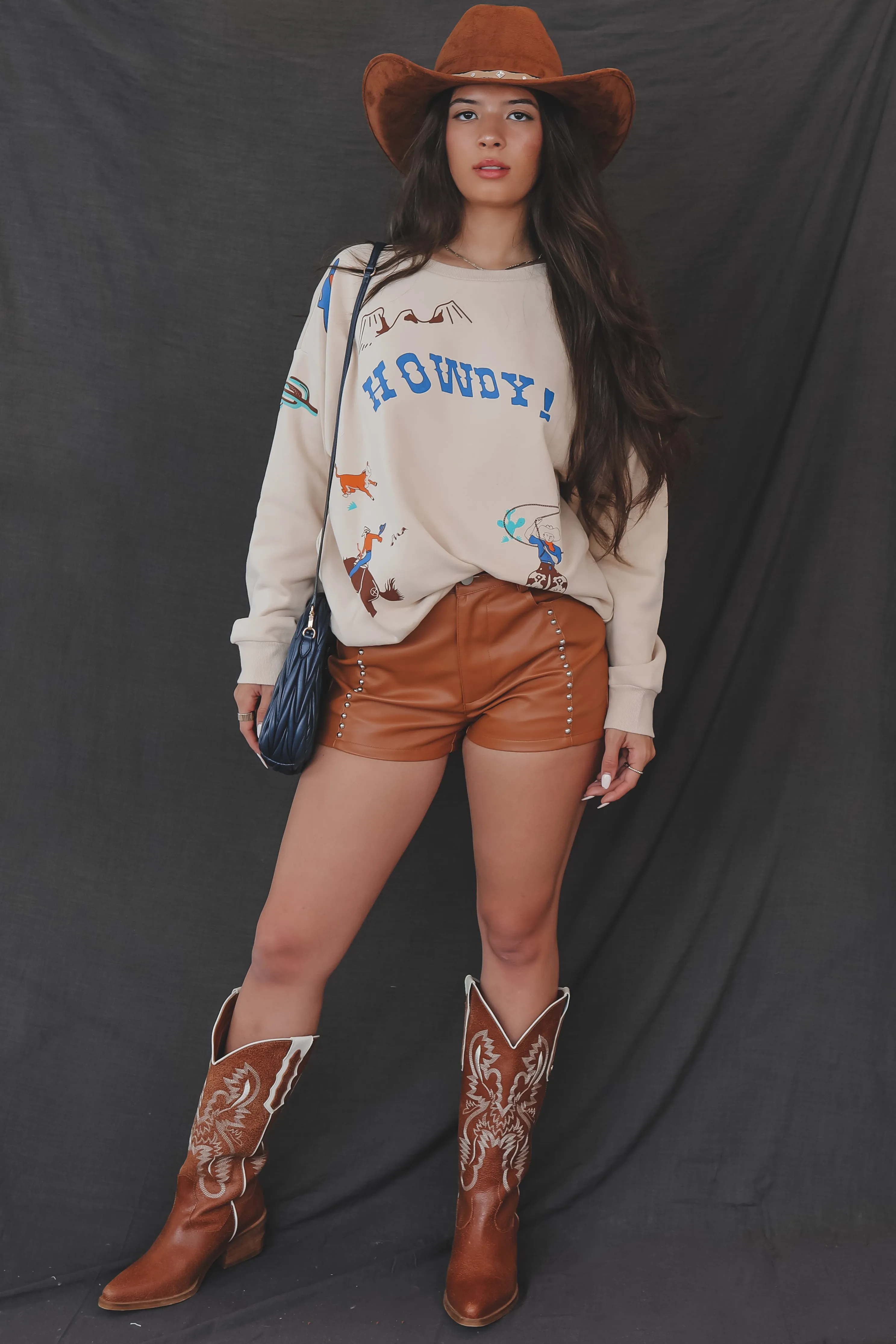 Howdy Babes Graphic Western Pullover sold by Amazing Lace product image thumbnail 4