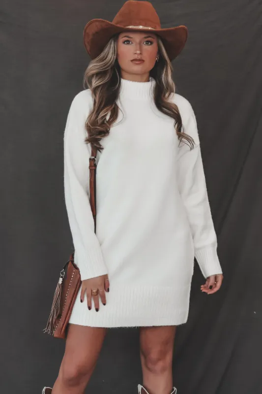 DEAL Close To You Cream Sweater Dress sold by Amazing Lace