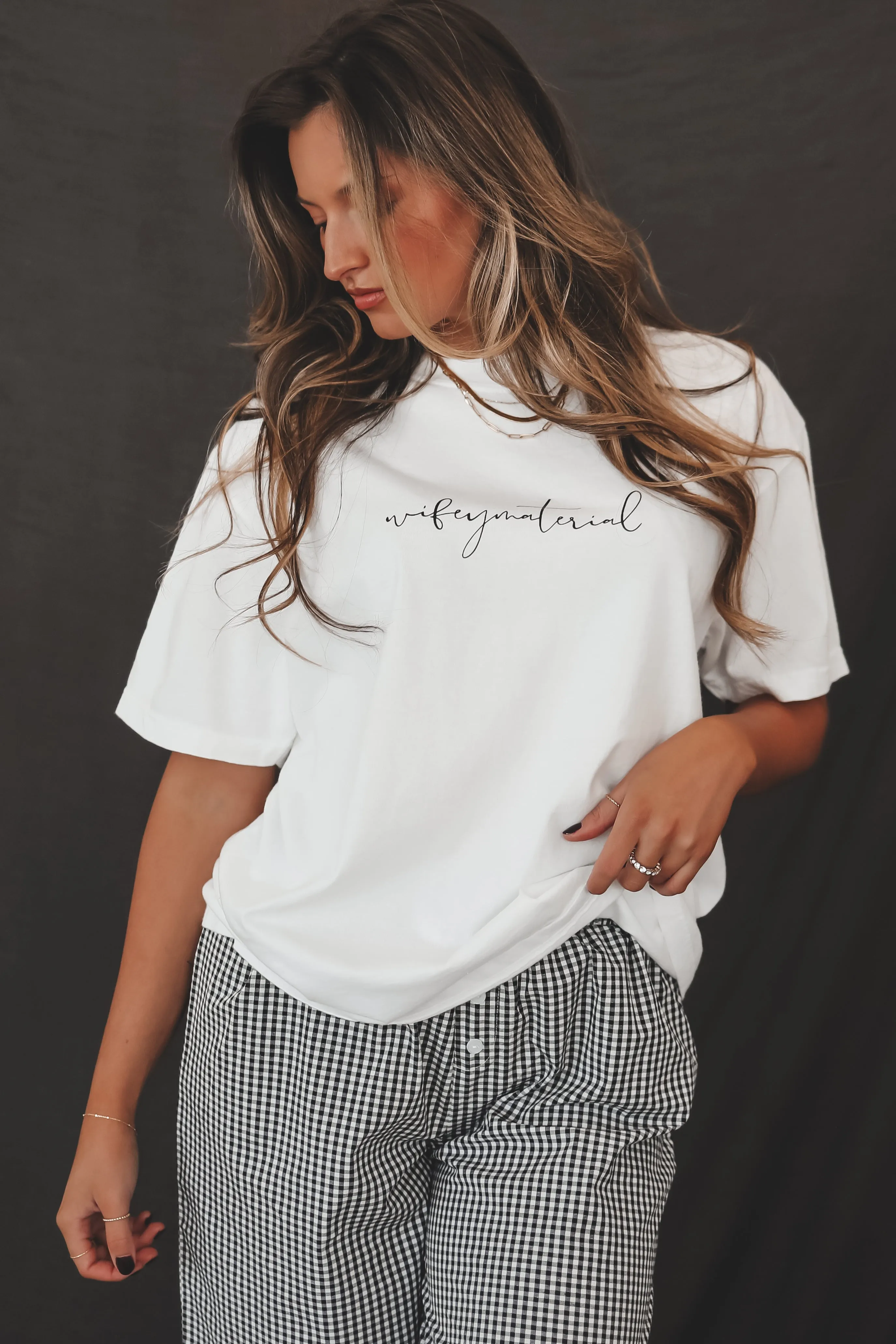 DEAL Just Call Me Wifey Material Graphic Tee. sold by Amazing Lace