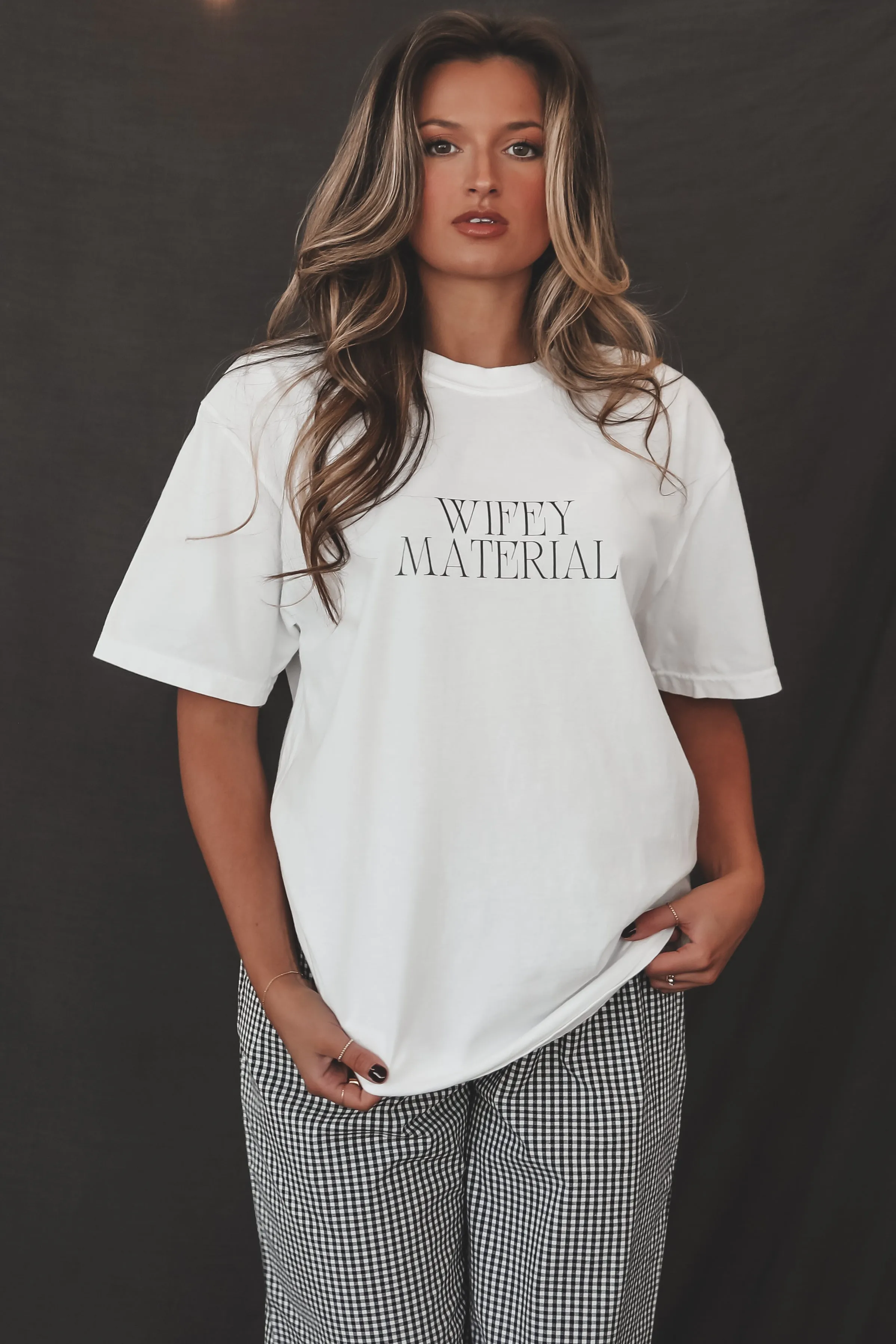 DEAL Just Call Me Wifey Material Graphic Tee. sold by Amazing Lace product image thumbnail 5
