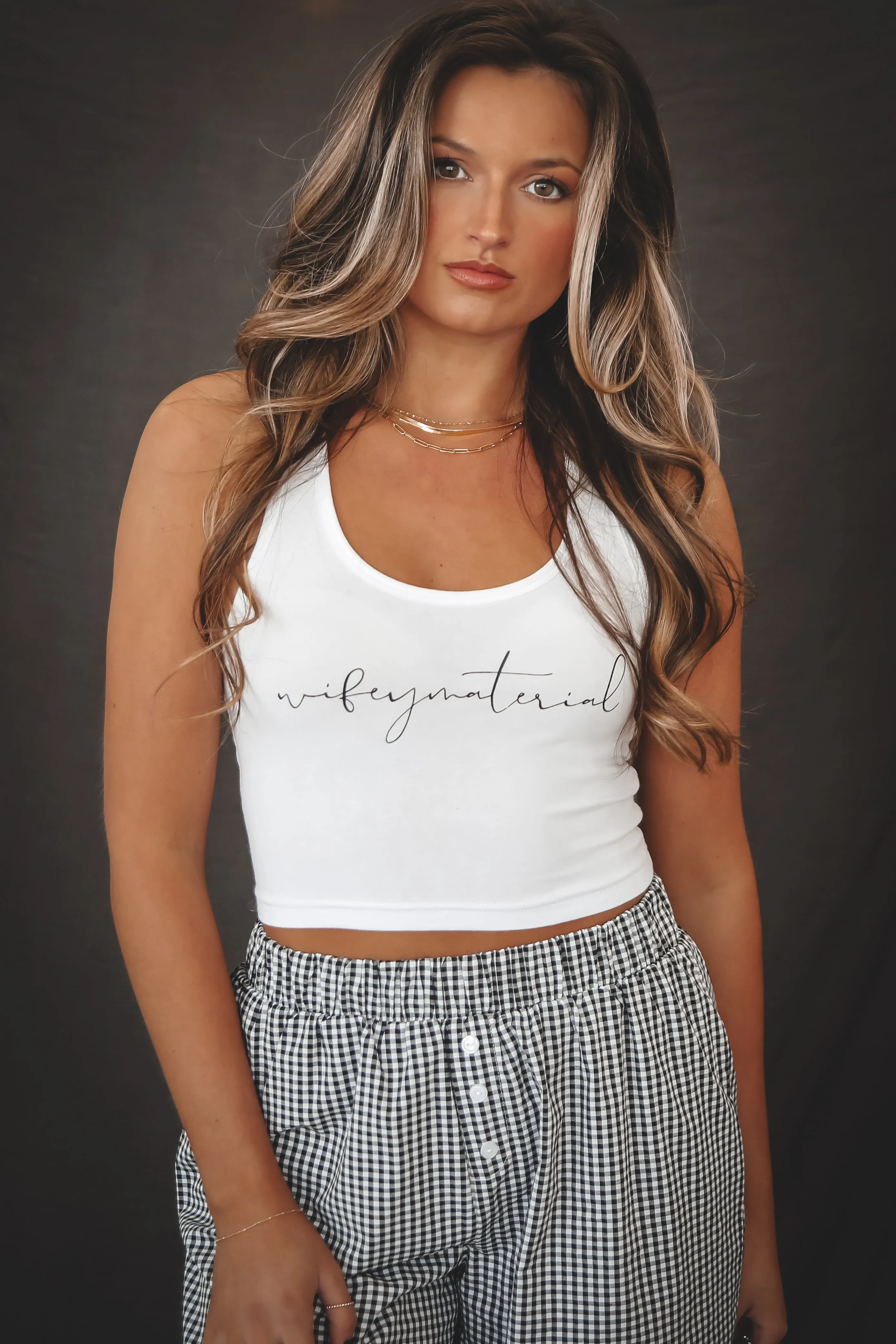 DEAL Just Call Me Wifey Graphic Bridal Tanks sold by Amazing Lace product image thumbnail 5