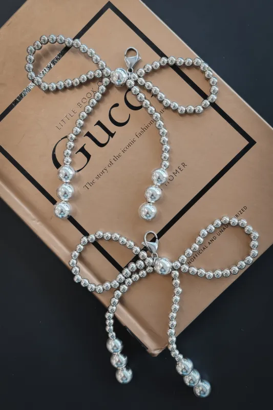 Just Add A Bow To It Bead Ribbon Shoe Charm sold by Amazing Lace