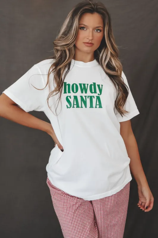 Howdy Santa Graphic Christmas Tee sold by Amazing Lace