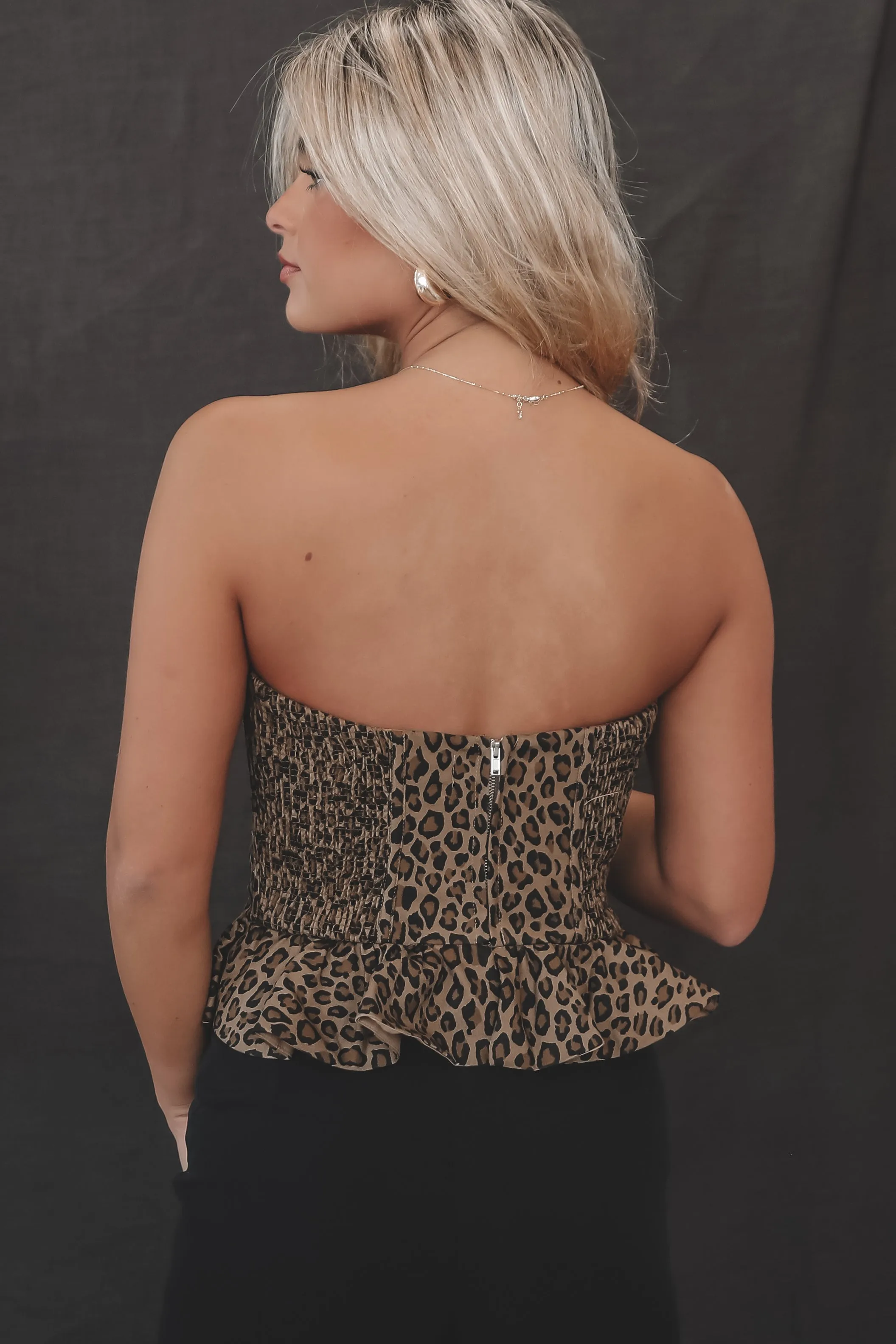 DEAL My Idea Of A Good Time Leopard Corset Top sold by Amazing Lace product image thumbnail 2