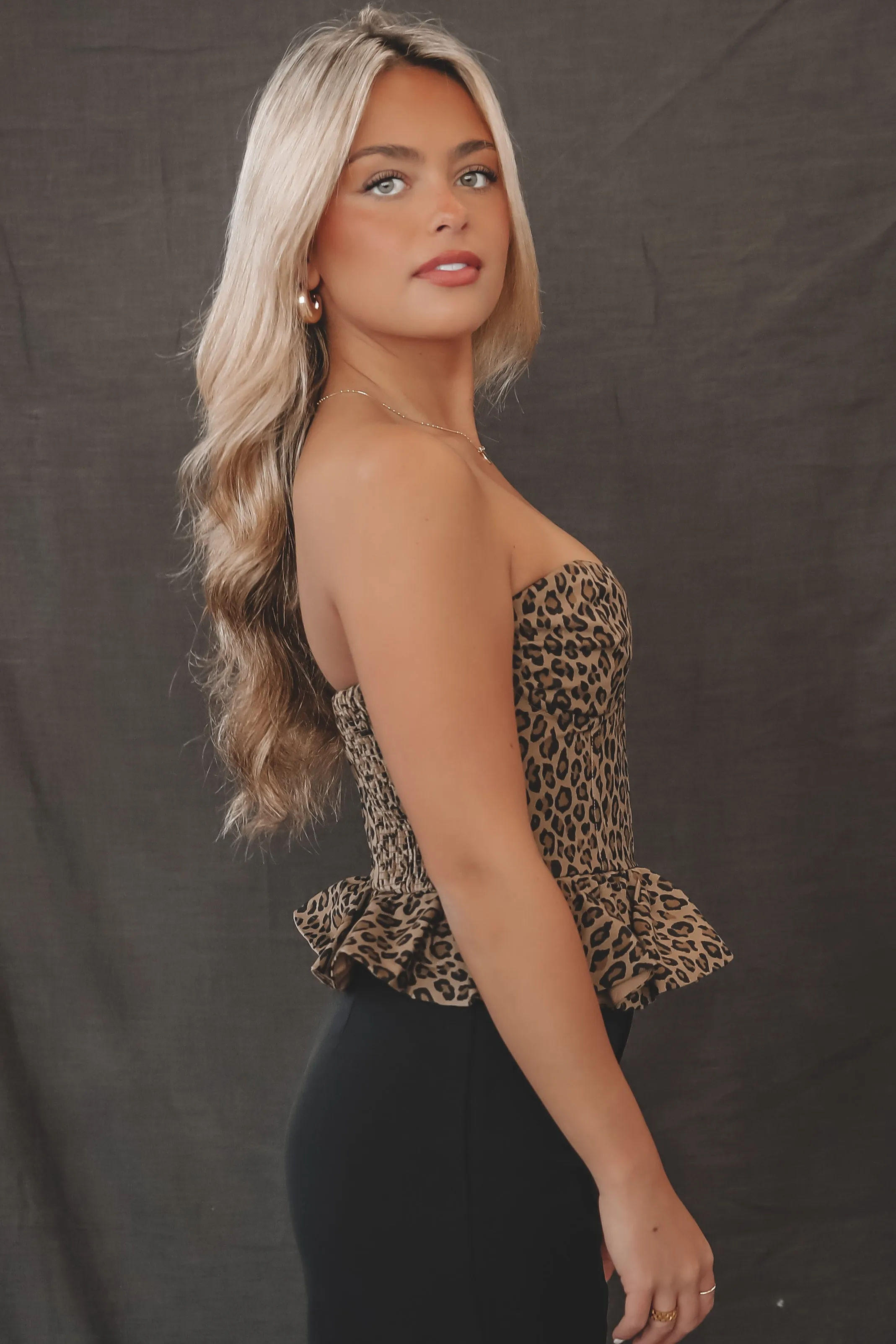 DEAL My Idea Of A Good Time Leopard Corset Top sold by Amazing Lace product image thumbnail 3