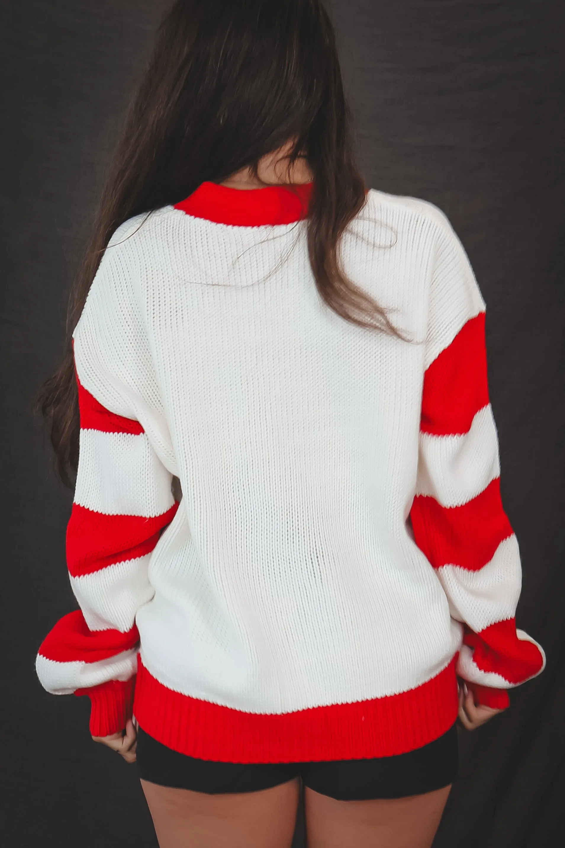 DEAL Holly Jolly Holiday Candy Cane Sweater sold by Amazing Lace product image thumbnail 2