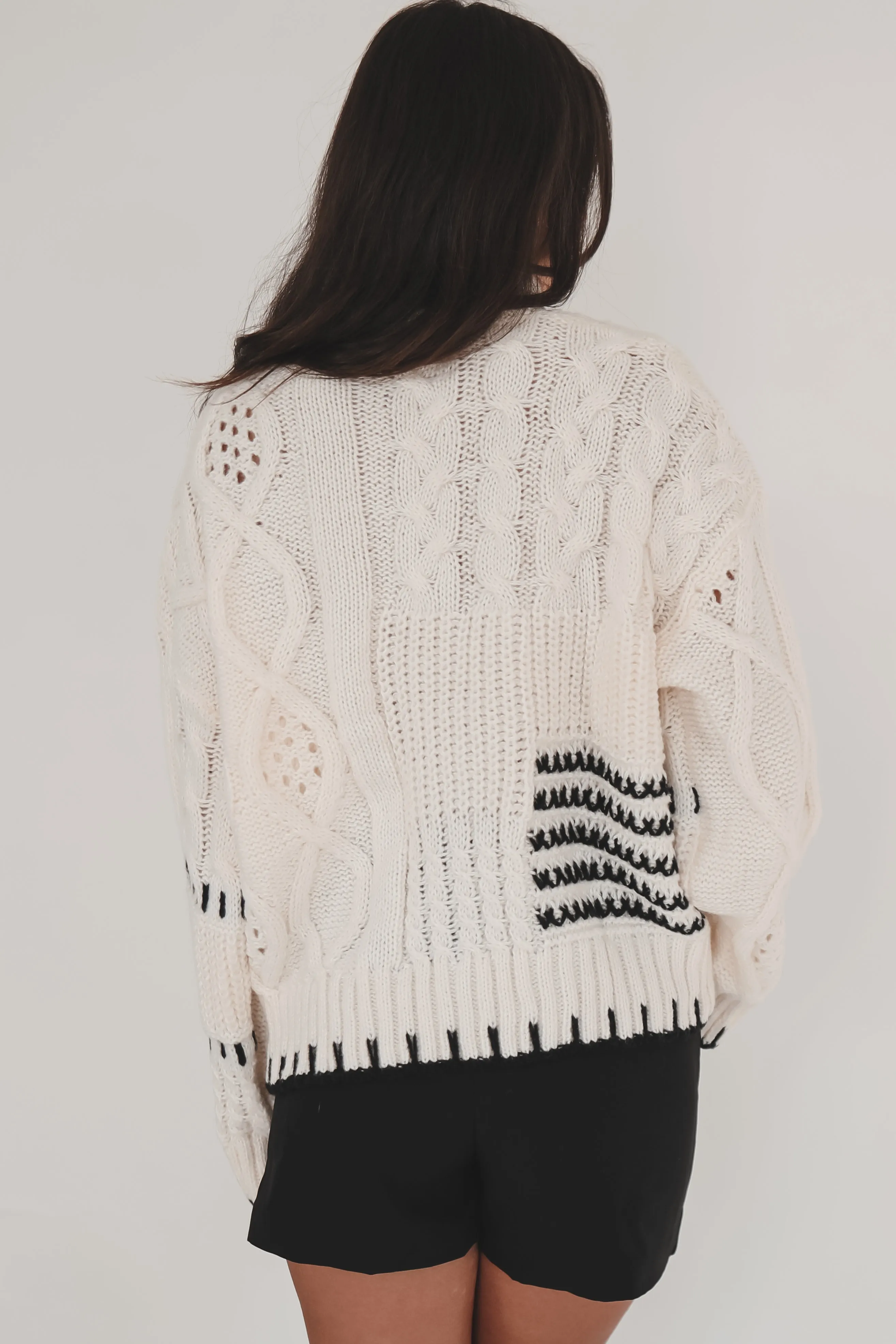 DEAL I Spy Ivory Knit Sweater Top sold by Amazing Lace product image thumbnail 2