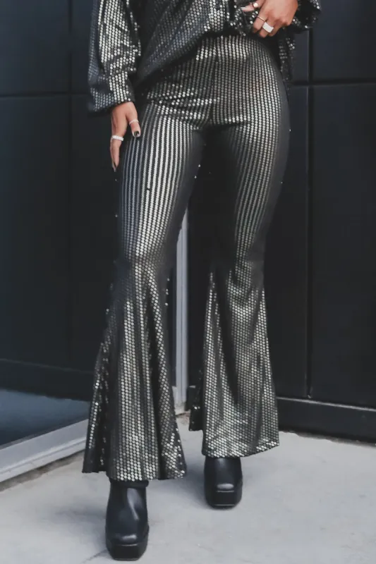 DEAL Light Up The Whole Room Sequin Flare Bell Bottoms sold by Amazing Lace
