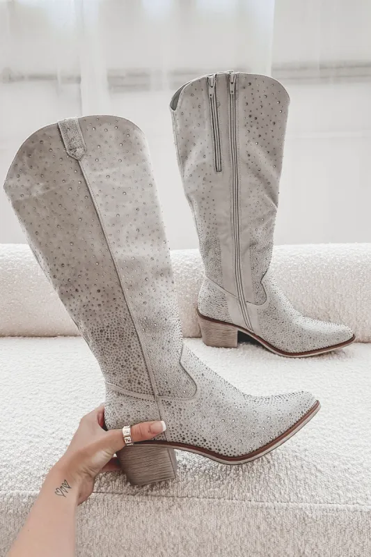 DEAL Broadway Rhinestone Western Boots sold by Amazing Lace