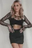 DEAL Always Running Through Your Mind Lace Tie Top sold by Amazing Lace
