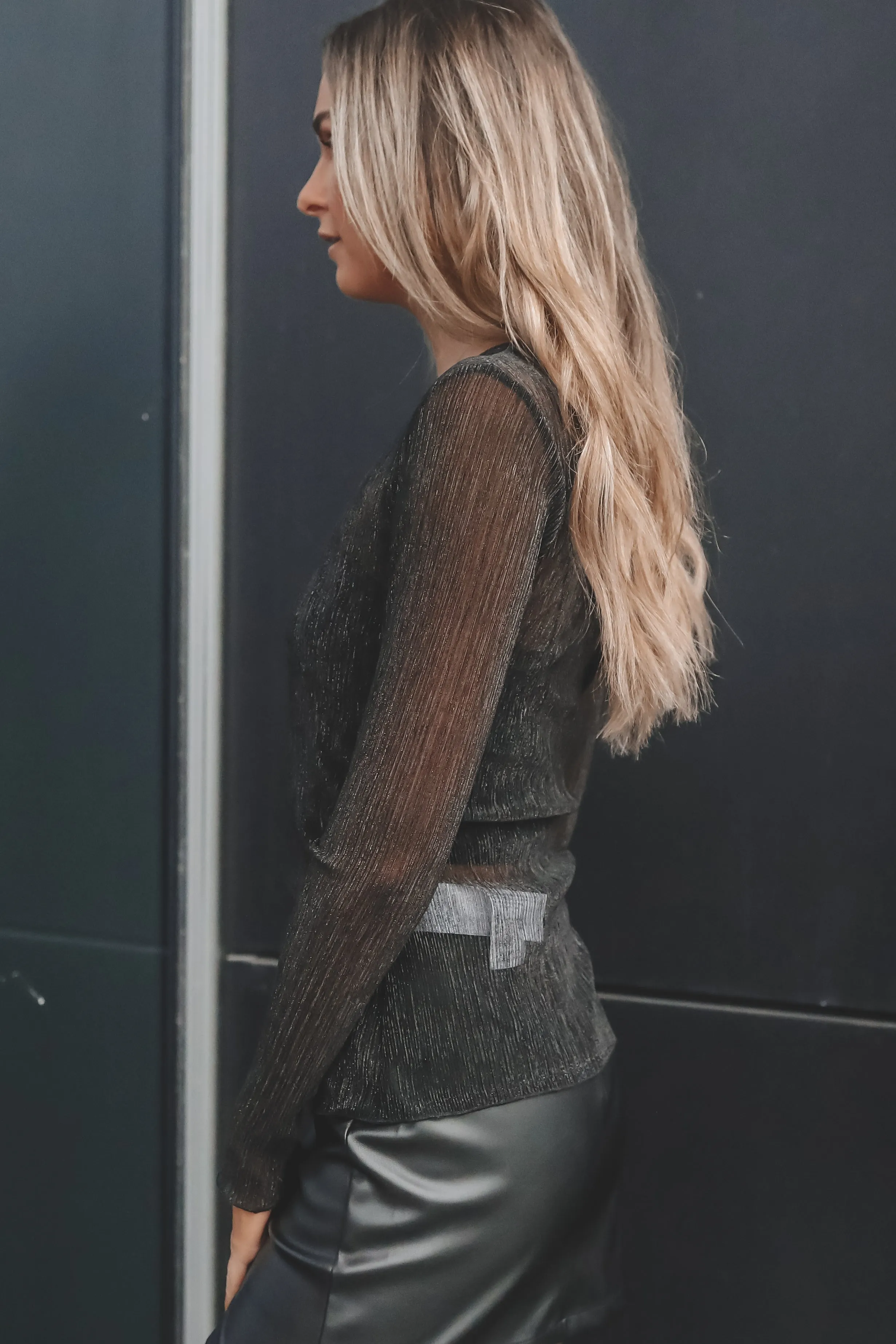 DEAL MINKPINK Black Astrid Top Long Sleeves sold by Amazing Lace product image thumbnail 3