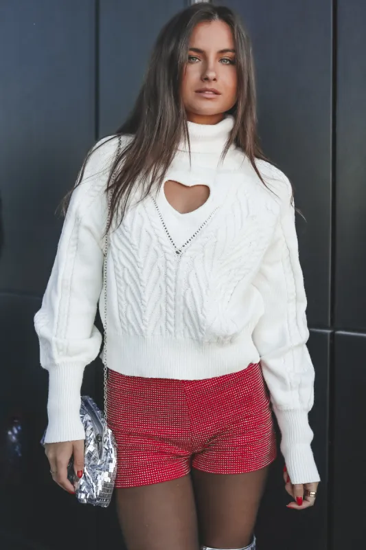 DEAL My Heart Is Yours Cutout Turtleneck sold by Amazing Lace