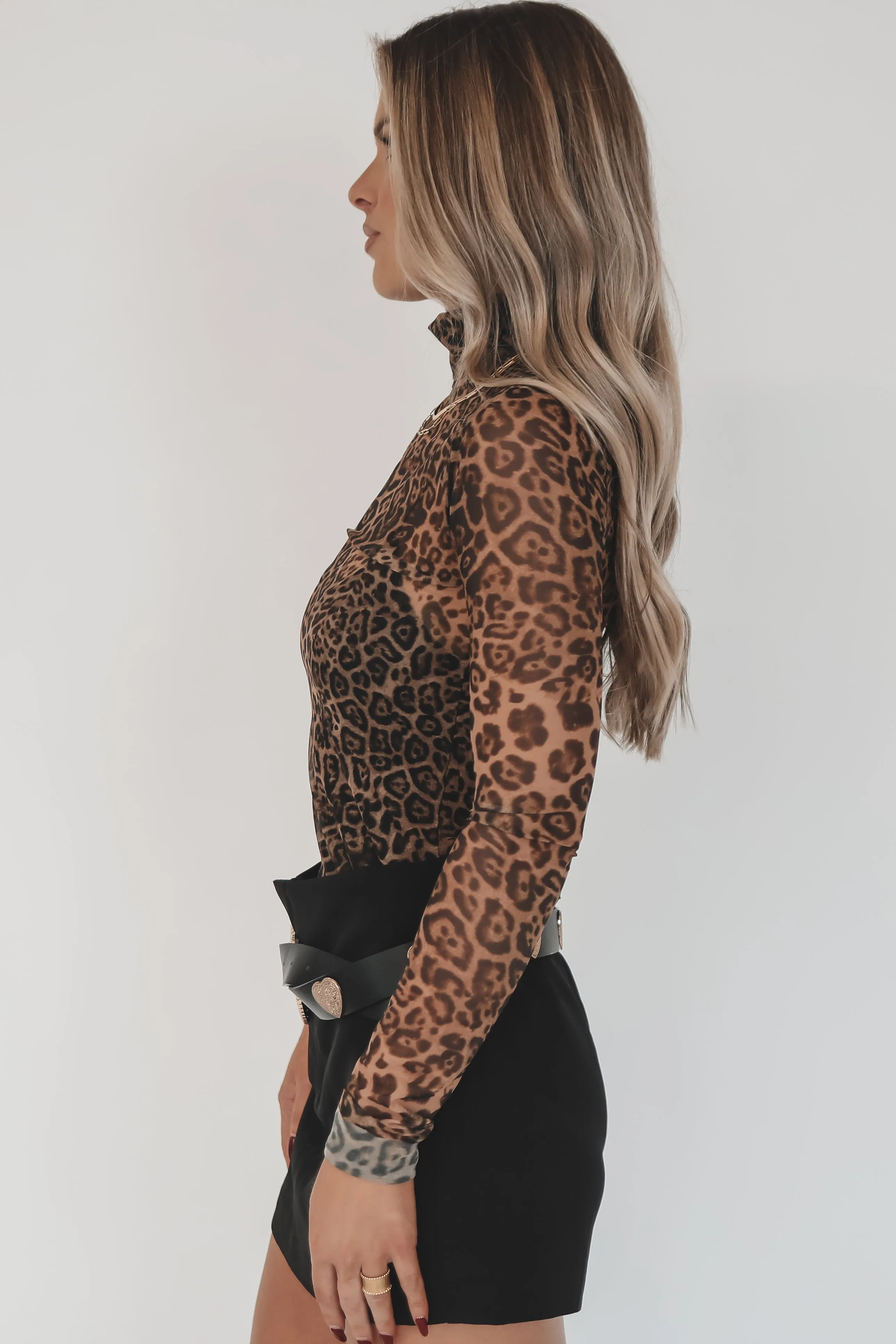 My Print Bad Mesh Leopard Long Sleeve sold by Amazing Lace product image thumbnail 2