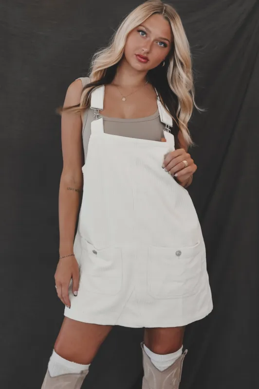 DOOR BUSTER ❄️☃️ Coming Home For The Weekend Corduroy Overall Dress sold by Amazing Lace