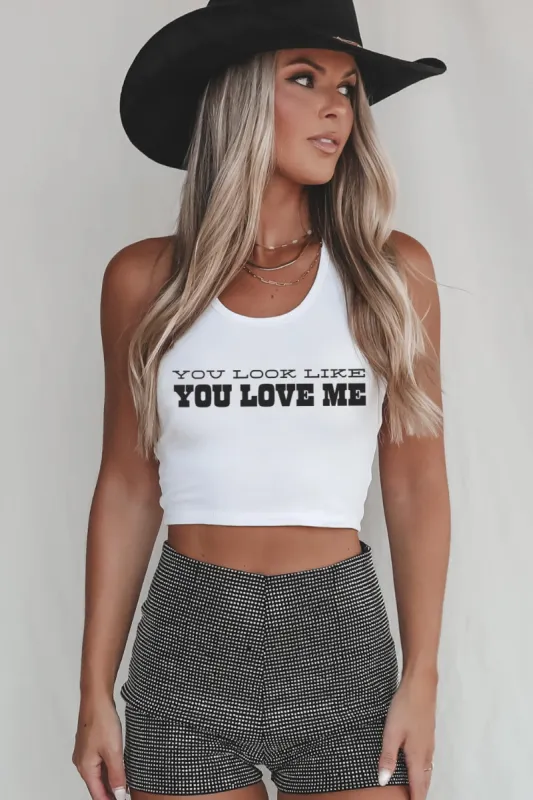 DOOR BUSTER ❄️☃️ You Look Like You Love Me Graphic Tank sold by Amazing Lace
