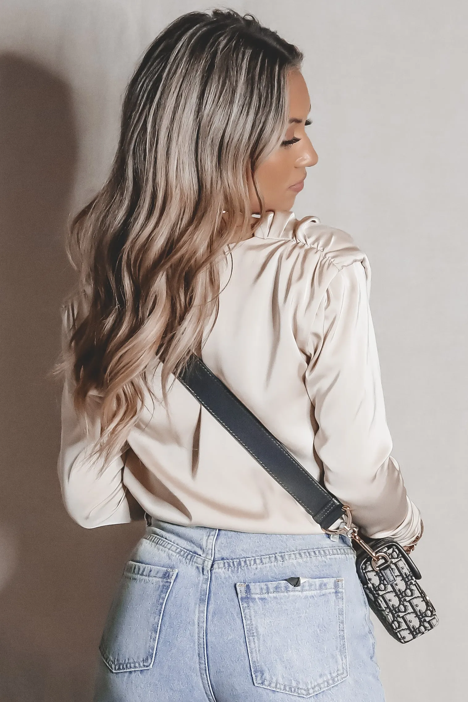 DEAL ASTR THE LABEL Blakely Champagne Bodysuit sold by Amazing Lace product image thumbnail 2