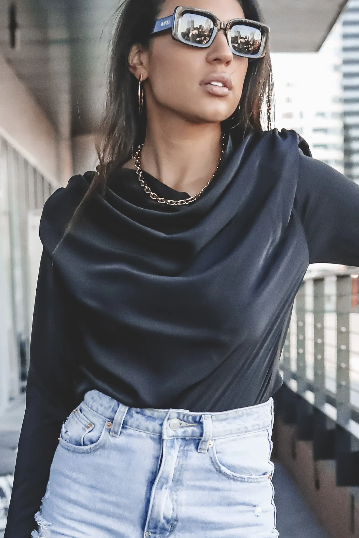 ASTR THE LABEL Blakely Black Bodysuit sold by Amazing Lace