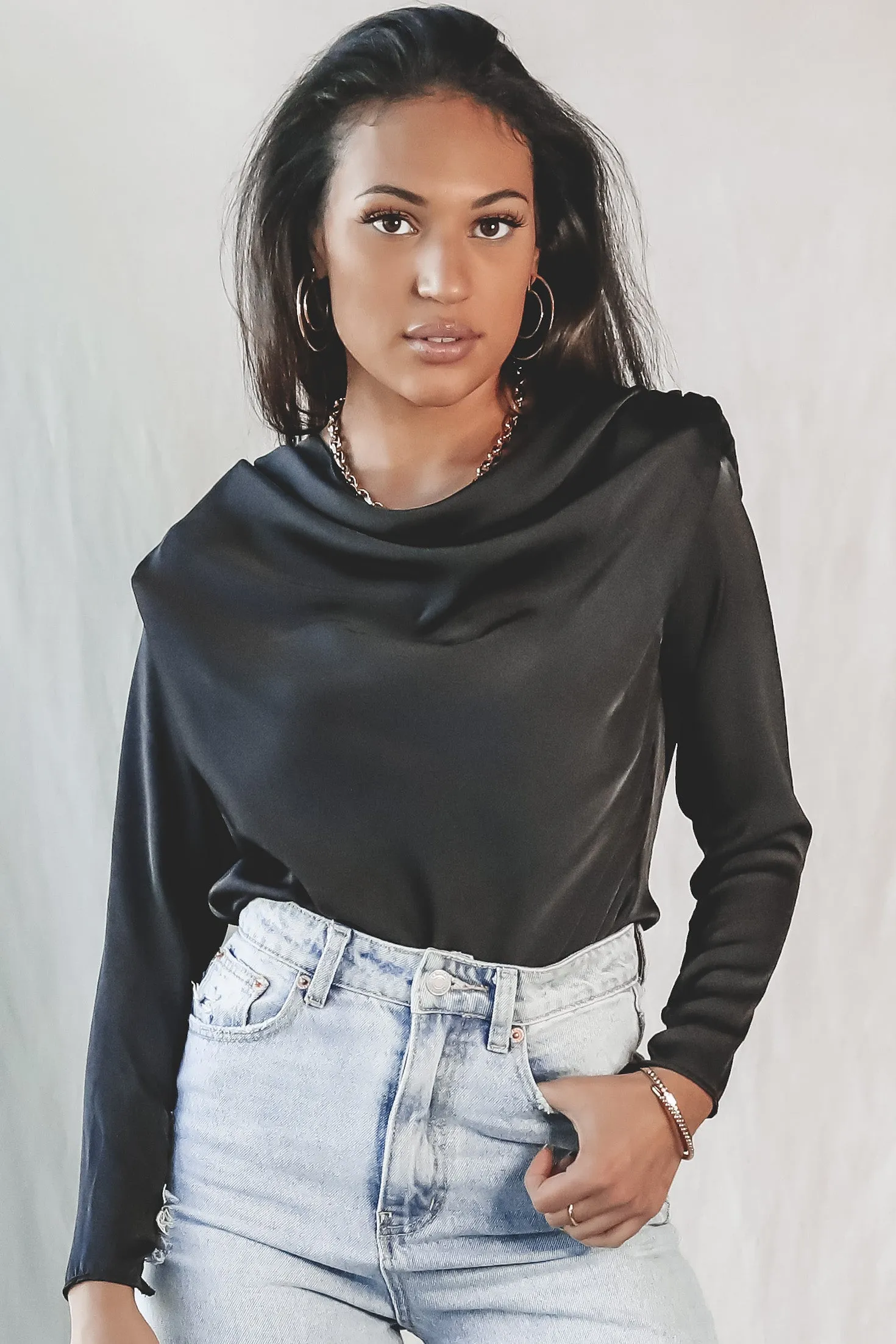 ASTR THE LABEL Blakely Black Bodysuit sold by Amazing Lace product image thumbnail 4