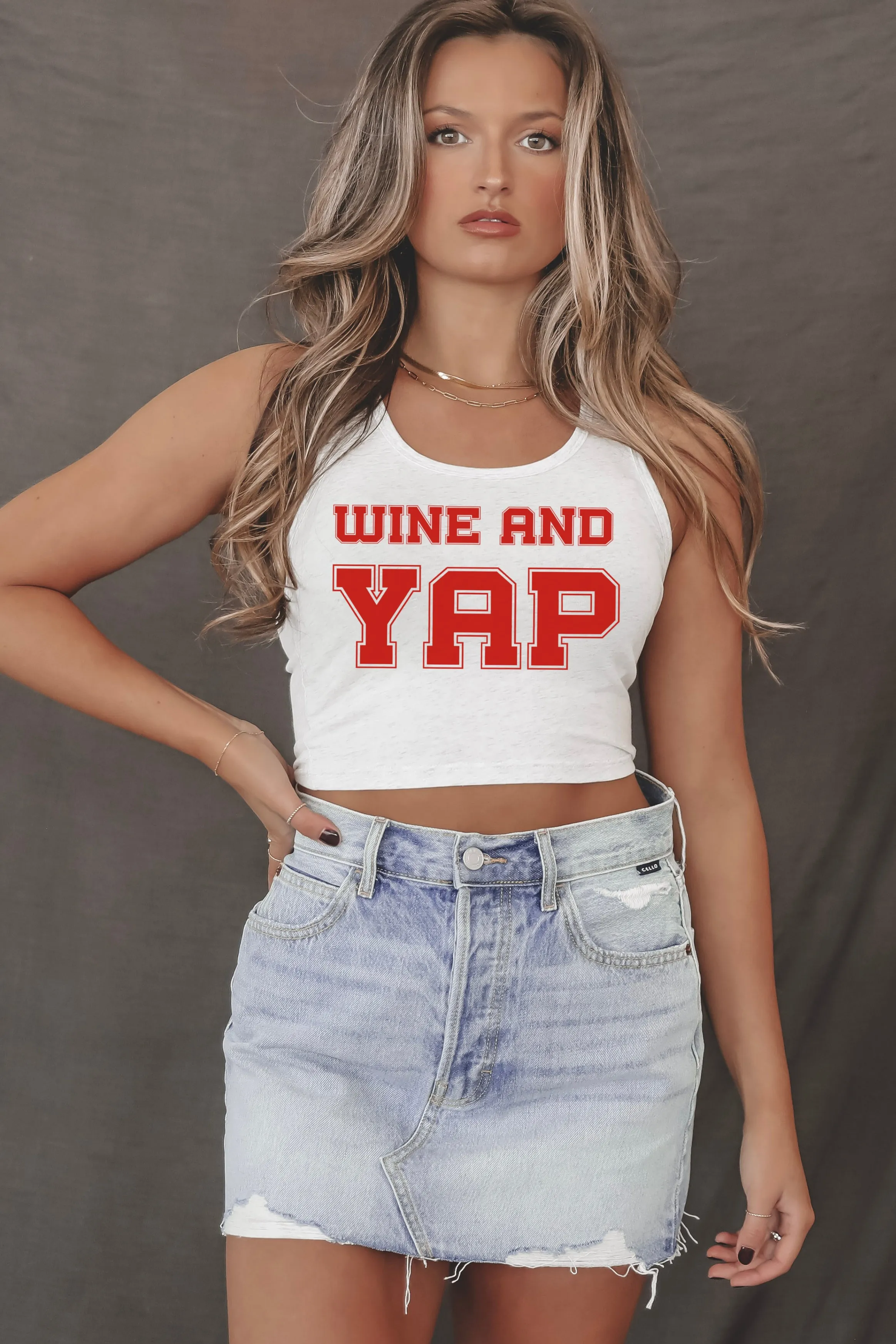 DEAL Wine And Yap Graphic Tank sold by Amazing Lace