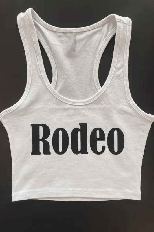 Rodeo Cropped Western Graphic Tank sold by Amazing Lace