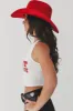 Cool It Cowboy High Neck Western Graphic Cropped Fitted Tank sold by Amazing Lace
