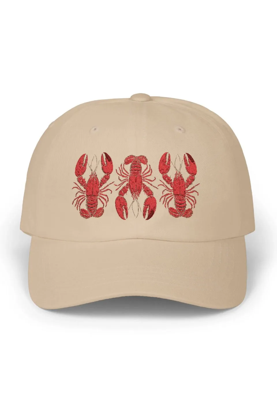 Fisherman Aesthetic Coastal Lobster Embroidered Dad Cap sold by Amazing Lace product image thumbnail 3