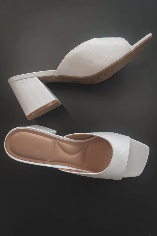 DEAL A Night Out With Class Slip On Open Toe Block Heel sold by Amazing Lace