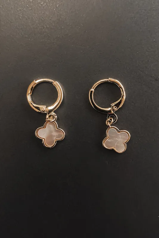 That Is So Your Look Gold Dipped Clover Charm Earrings sold by Amazing Lace