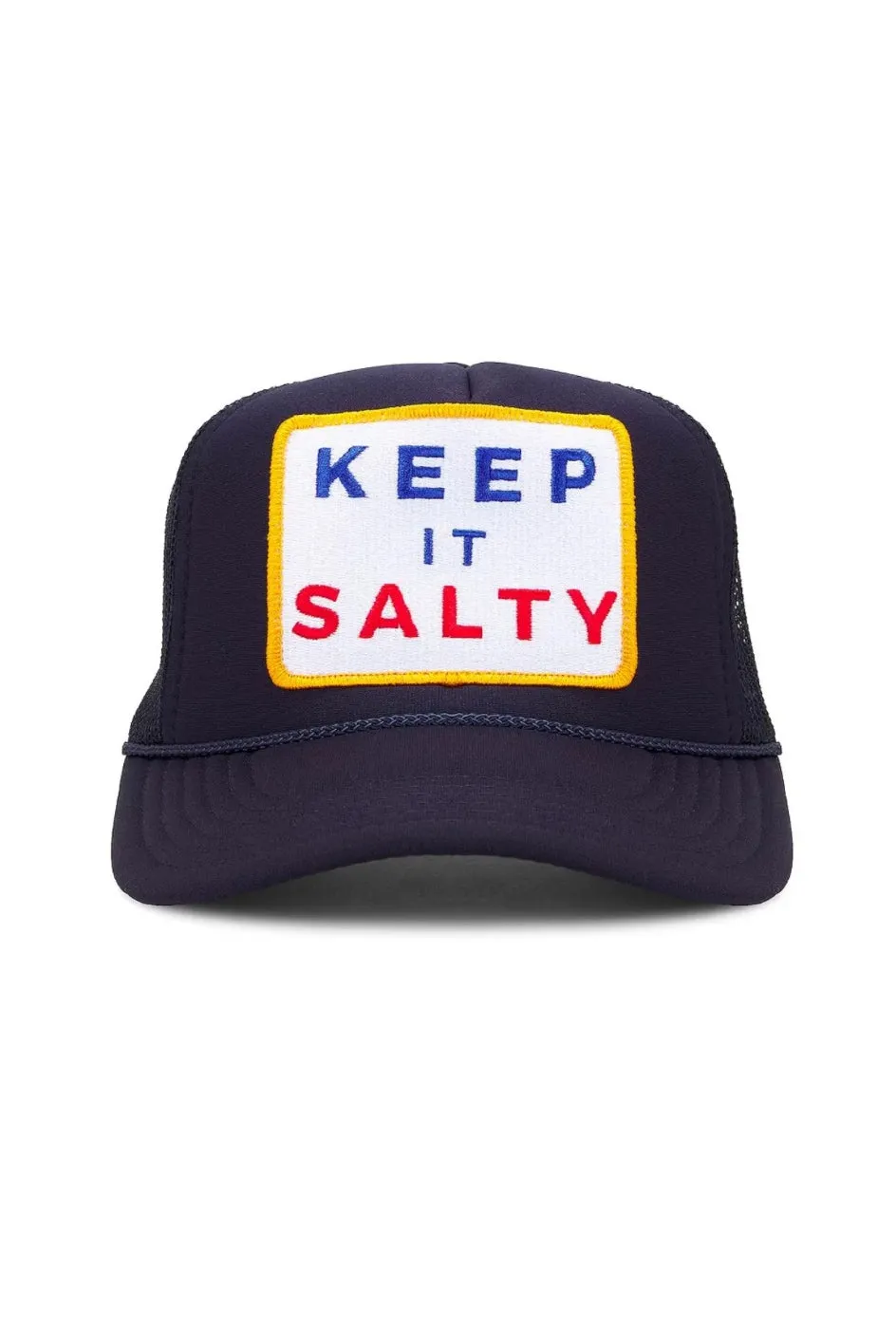 Keep It Salty Navy Patch Trucker Hat sold by Amazing Lace