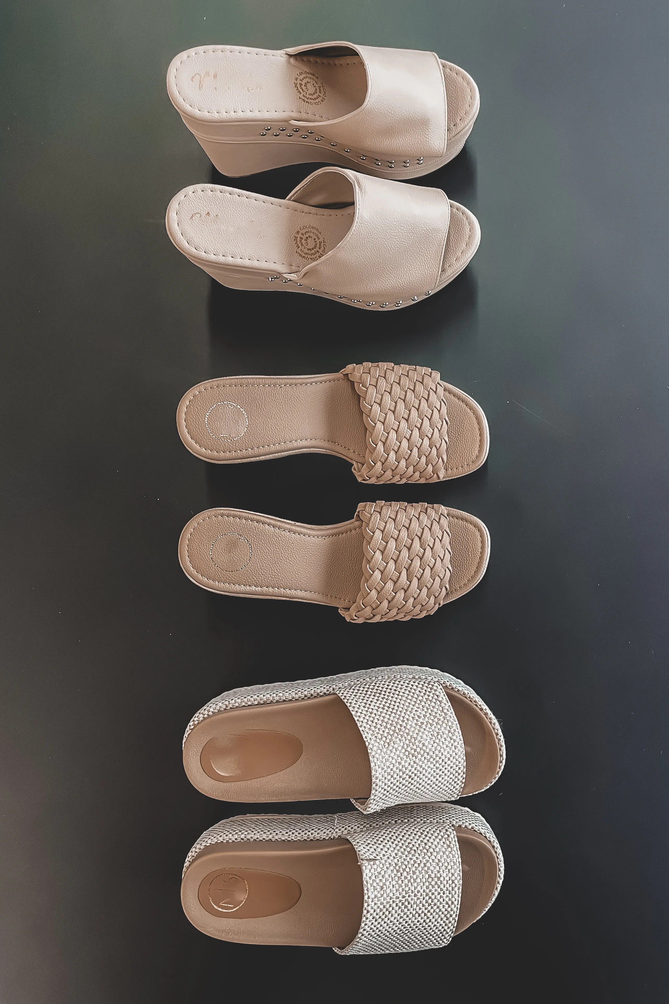 Woke Up By The Waves Woven Natural Slides sold by Amazing Lace product image thumbnail 4
