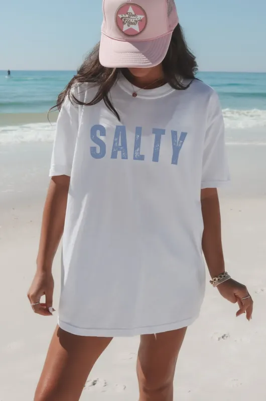 Salty Minimalist Graphic Comfort Color Unisex Tee made by Amazing Lace