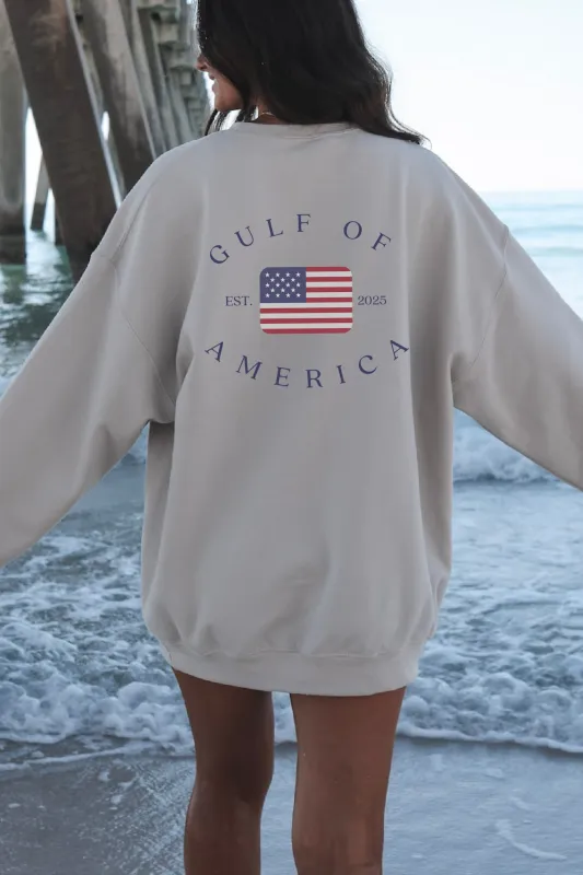 The Gulf Coast Of America Beach Sand Unisex Graphic Pullover Sweatshirt sold by Amazing Lace