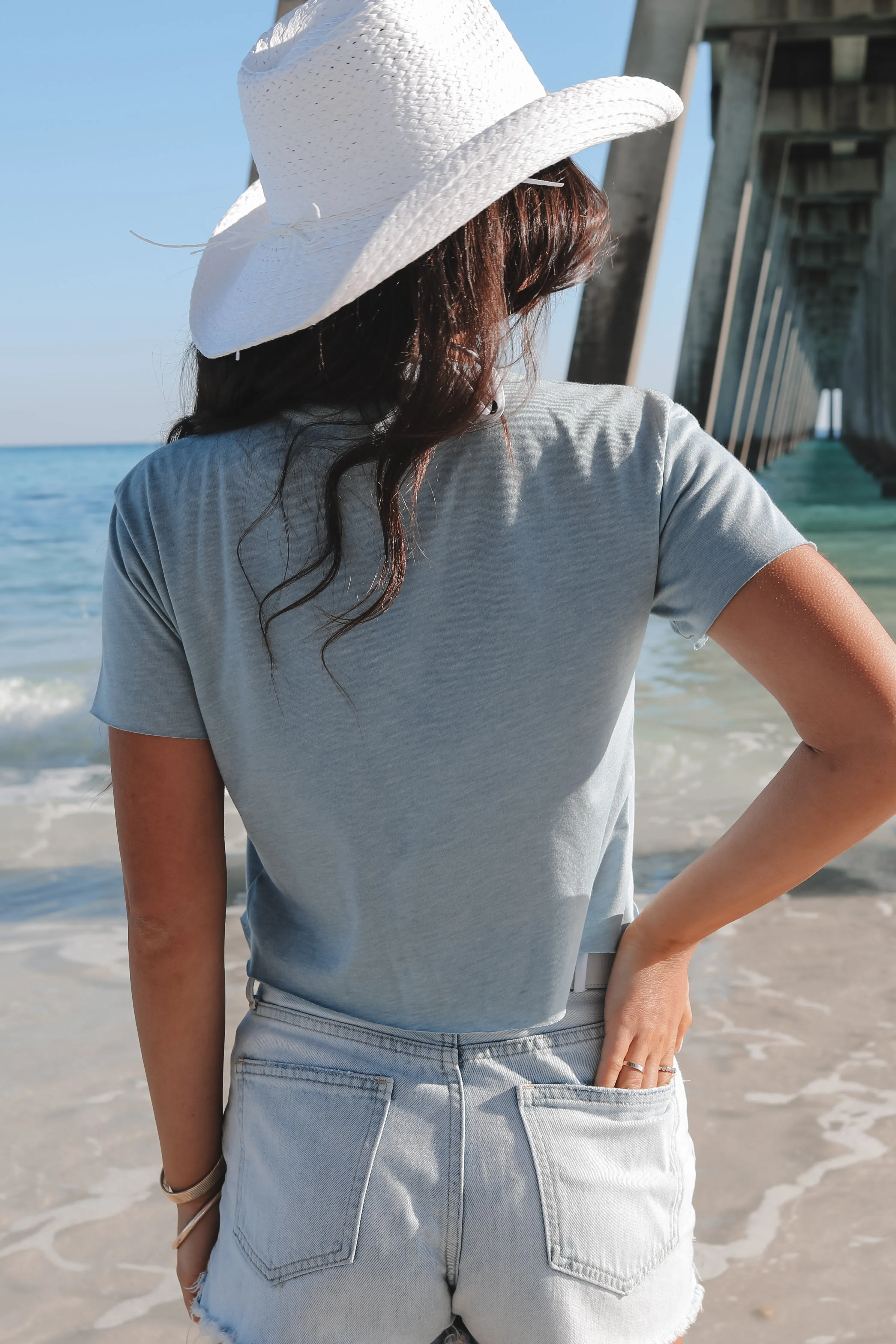 Locals Only Short Sleeve Loose Fit Cropped Tee sold by Amazing Lace product image thumbnail 4