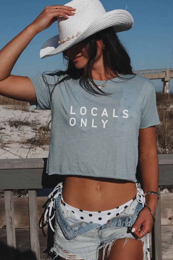 Locals Only Short Sleeve Loose Fit Cropped Tee sold by Amazing Lace product image thumbnail 3