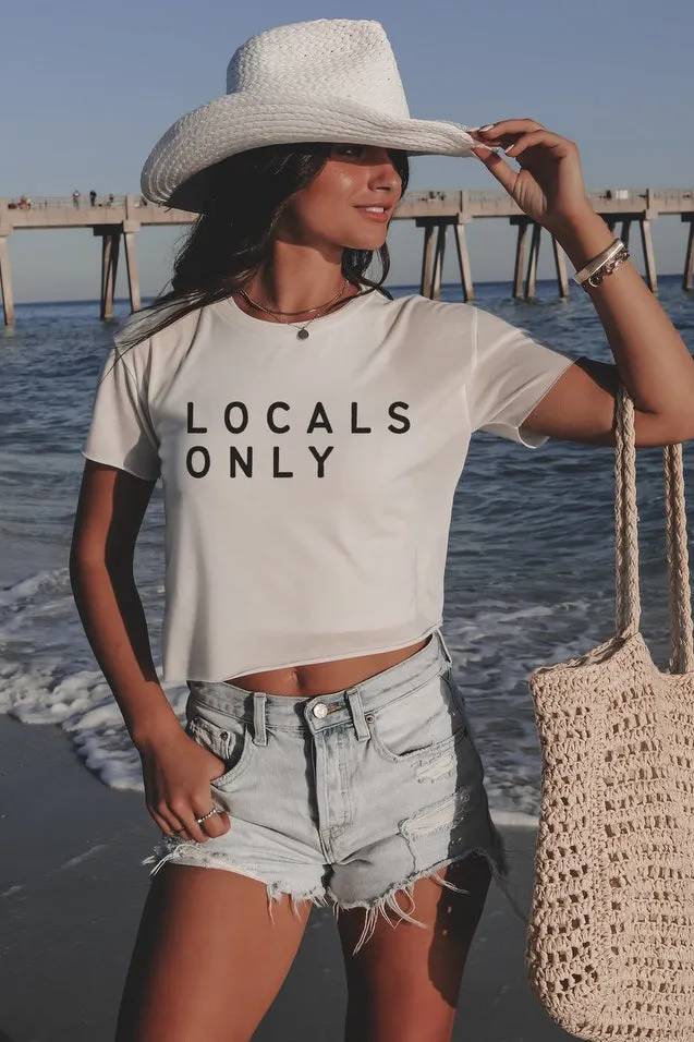 Locals Only Short Sleeve Loose Fit Cropped Tee sold by Amazing Lace