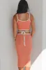 Bout To Catch A Flight Sunset Midi Skirt Set sold by Amazing Lace